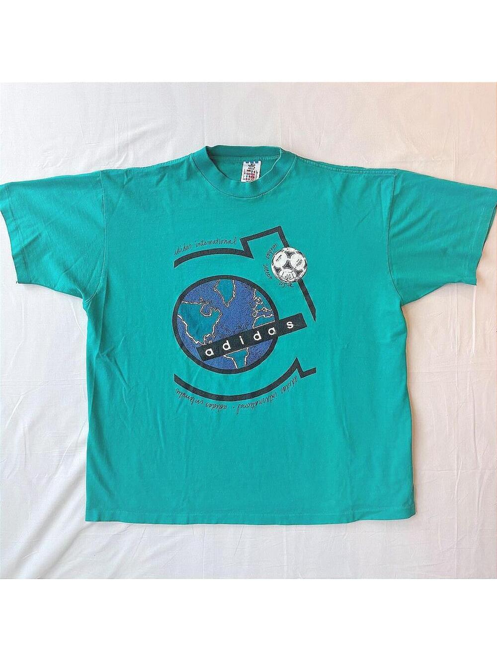 VTG '94 Adidas International Soccer USA World Cup T-Shirt  Made in USA XL